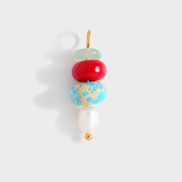 Bead Series Colorful Natural Stone Beads DIY Jewelry charm Handmade String Accessories