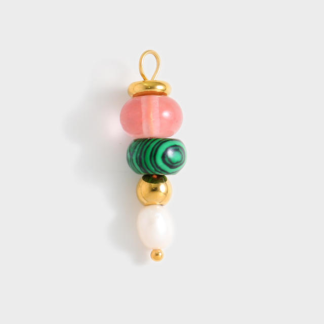 Bead Series Colorful Natural Stone Beads DIY Jewelry charm Handmade String Accessories