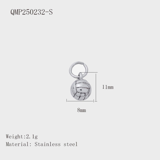 Hot-Selling Silver Life Series Stainless Steel Key Lock Love Phone Crown Jewelry Accessories Pendant