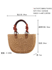 New Style Straw Woven Bag Beach Vacation Bag