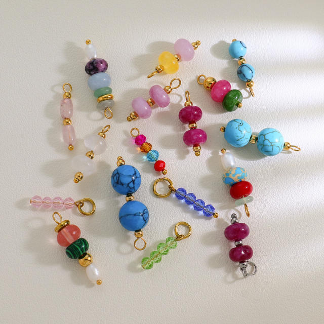 Bead Series Colorful Natural Stone Beads DIY Jewelry charm Handmade String Accessories