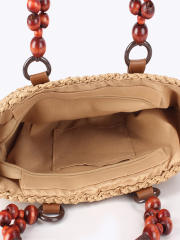 New Style Straw Woven Bag Beach Vacation Bag