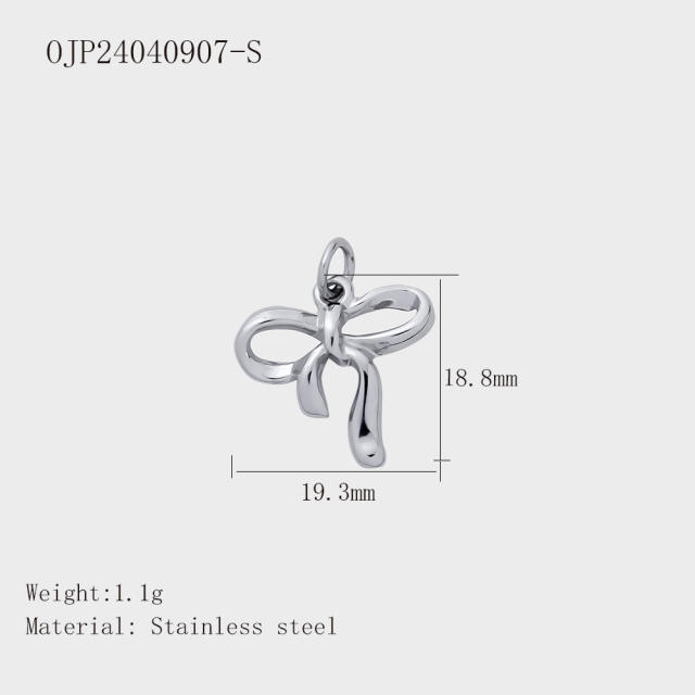 Hot-Selling Silver Life Series Stainless Steel Key Lock Love Phone Crown Jewelry Accessories Pendant