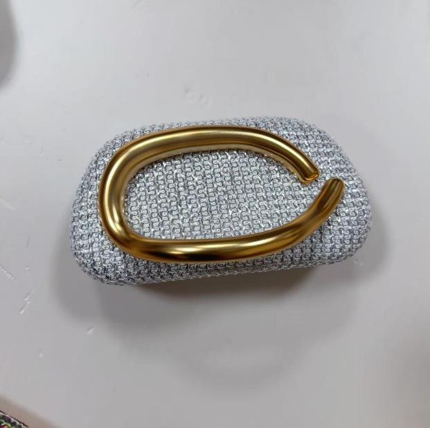 2026 New Retro Metal Handle Chain Box Bag Crossbody Shoulder Clutch Bag Evening Bag