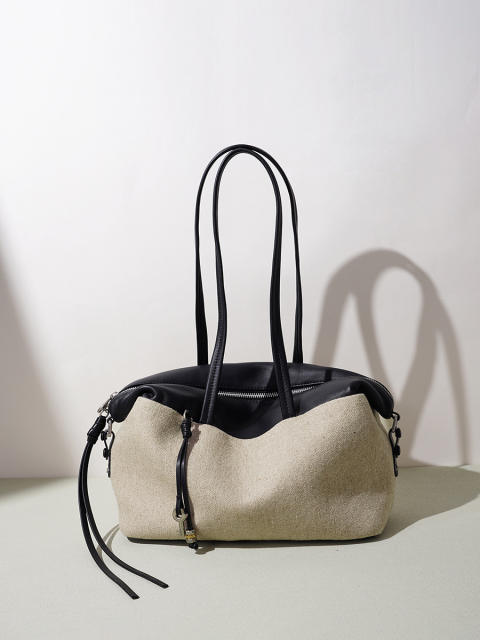 First-grade cowhide large-capacity Boston bag large capacity tote bag