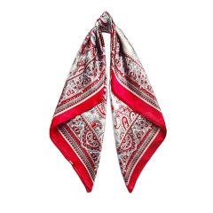 Cashew Pattern imitation Silk Scarf for Women 90cm Headscarf satin scarf