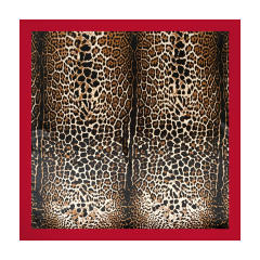 90cm Headscarf for Women Leopard Print imitation Silk Scarf square scarf