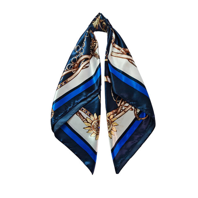 Imitation Silk Scarf 90cm Headscarf for Women satin square scarf