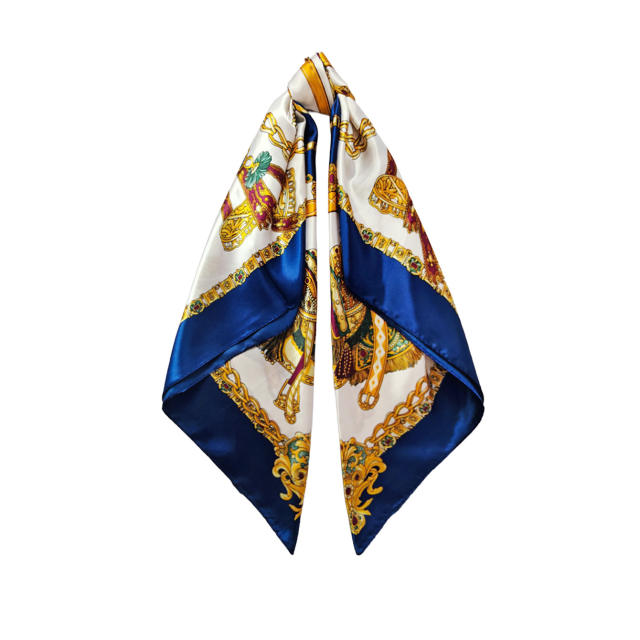 90cm Headscarf for Women imitation Silk scarf square scarf