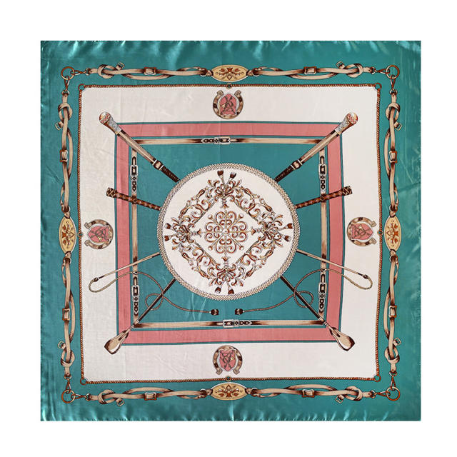 Vintage hot sale 90cm satin scarf for women headscarf