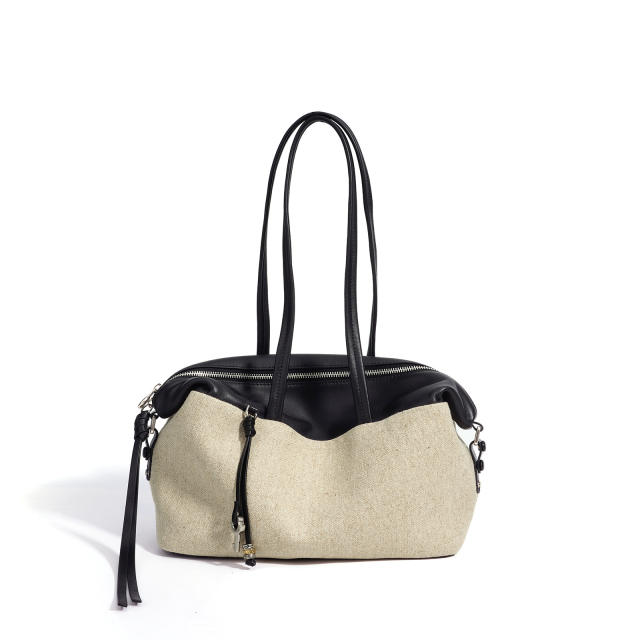 First-grade cowhide large-capacity Boston bag large capacity tote bag