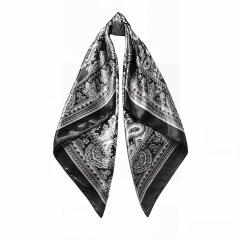 Cashew Pattern imitation Silk Scarf for Women 90cm Headscarf satin scarf