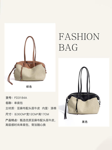 First-grade cowhide large-capacity Boston bag large capacity tote bag