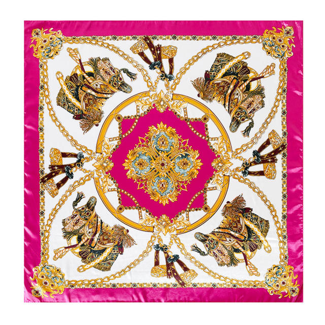 90cm Headscarf for Women imitation Silk scarf square scarf