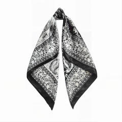 90cm satin paisley pattern square scarf headscarf for women