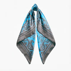 Cashew Pattern imitation Silk Scarf for Women 90cm Headscarf satin scarf
