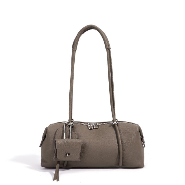 Boston Baguette Bag for Women Light Luxury Genuine Leather Underarm Bag shoulder bag