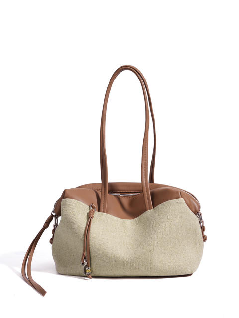 First-grade cowhide large-capacity Boston bag large capacity tote bag