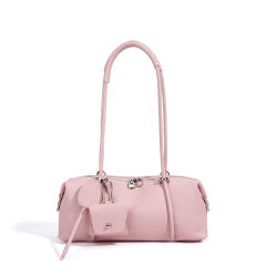 Boston Baguette Bag for Women Light Luxury Genuine Leather Underarm Bag shoulder bag
