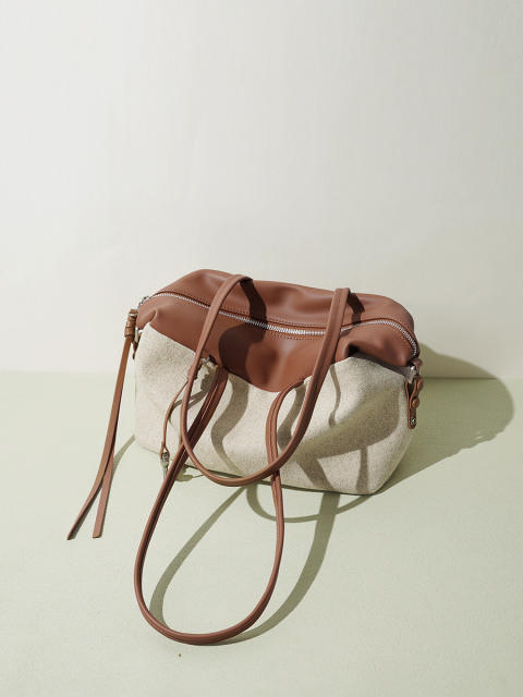 First-grade cowhide large-capacity Boston bag large capacity tote bag