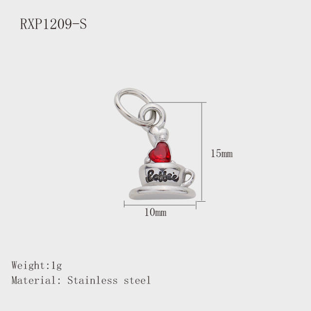 New DIY Jewelry Accessories Fashion Traveler Series Hot Air Balloon Wine Glass Suitcase Cute Pendant