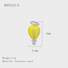 New DIY Jewelry Accessories Fashion Traveler Series Hot Air Balloon Wine Glass Suitcase Cute Pendant