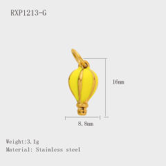 New DIY Jewelry Accessories Fashion Traveler Series Hot Air Balloon Wine Glass Suitcase Cute Pendant
