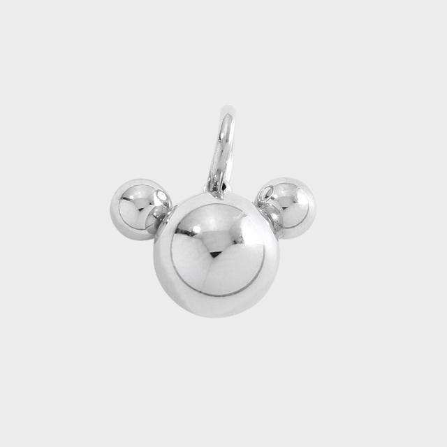 New Stainless Steel Pendants with Creative Cartoon Animal Plant Designs Multi-Themed DIY Jewelry Accessories
