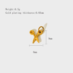 New Stainless Steel Pendants with Creative Cartoon Animal Plant Designs Multi-Themed DIY Jewelry Accessories
