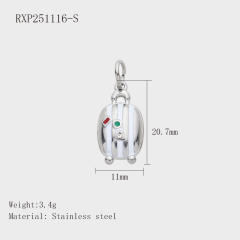 New DIY Jewelry Accessories Fashion Traveler Series Hot Air Balloon Wine Glass Suitcase Cute Pendant