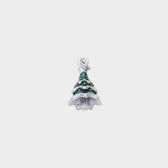 Hot Selling Silver Plant Series Flower Style Stainless Steel Jewelry Accessories DIY Necklace Bracelet Pendant