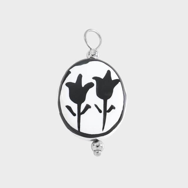 New Stainless Steel Pendants with Creative Cartoon Animal Plant Designs Multi-Themed DIY Jewelry Accessories