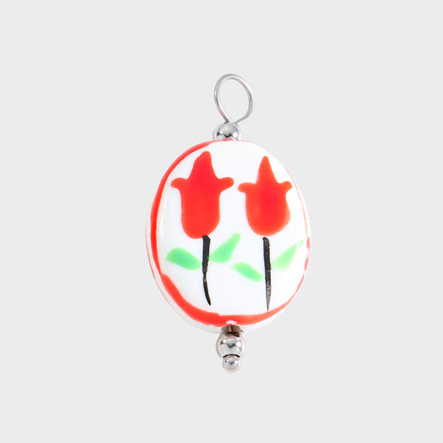 New Stainless Steel Pendants with Creative Cartoon Animal Plant Designs Multi-Themed DIY Jewelry Accessories