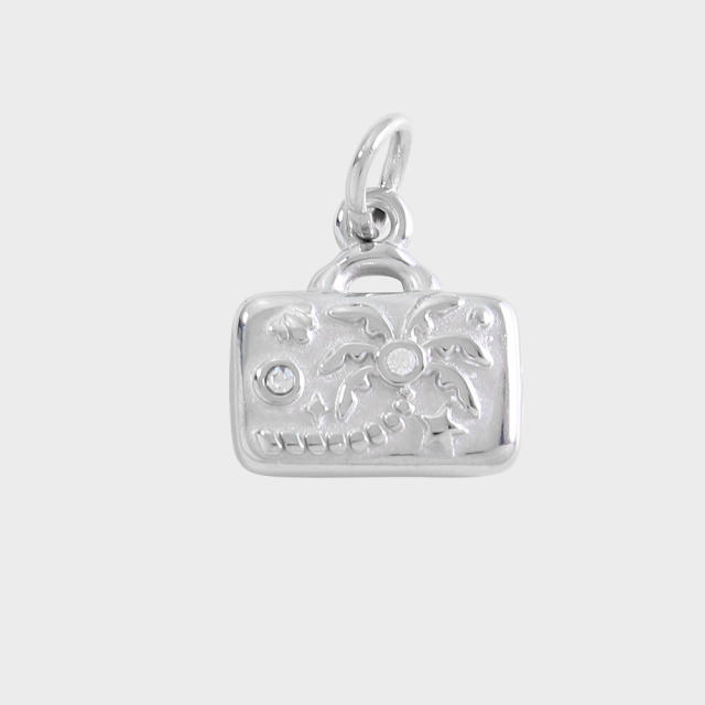 New Stainless Steel Pendants with Creative Cartoon Animal Plant Designs Multi-Themed DIY Jewelry Accessories