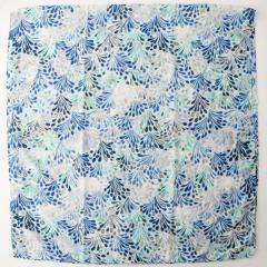 French-Style Gold Stamping Fountain Print Scarf Cotton-Linen Large Size Scarf