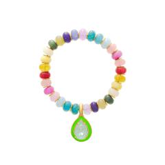 Green water drop bracelet