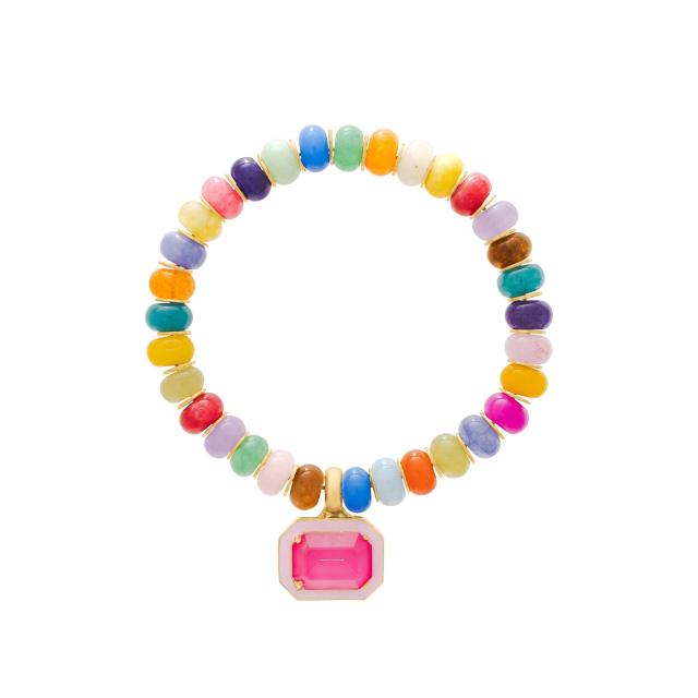 Beaded BraceletsFashionable Colorful Beaded Copper Inlaid Zircon Resin bracelet