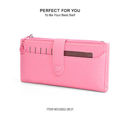 Women's Long Zipper Wallet PU leather Large Capacity Multi-Card wallet