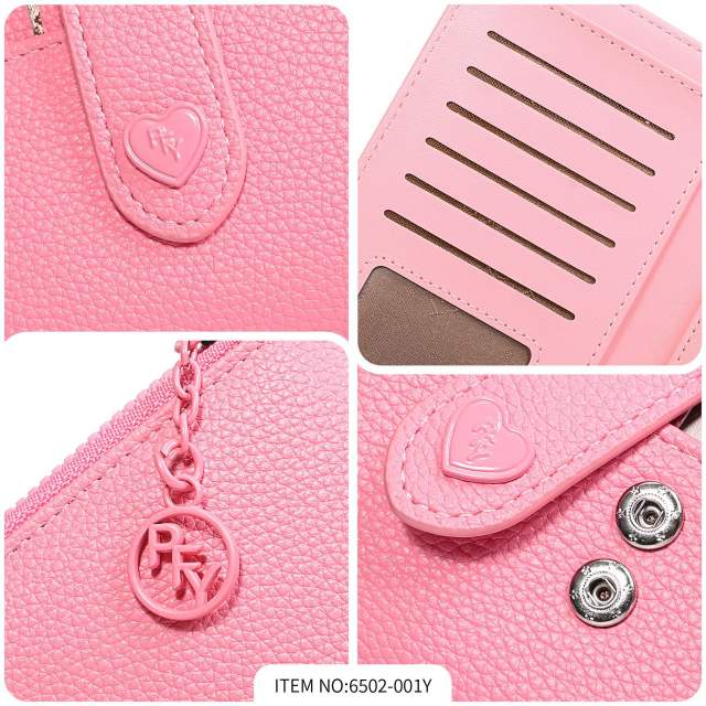 Women's Long Zipper Wallet PU leather Large Capacity Multi-Card wallet