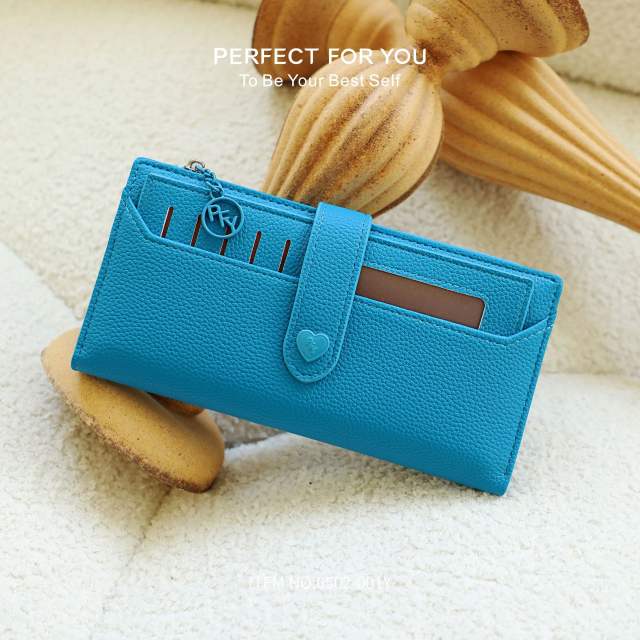 Women's Long Zipper Wallet PU leather Large Capacity Multi-Card wallet