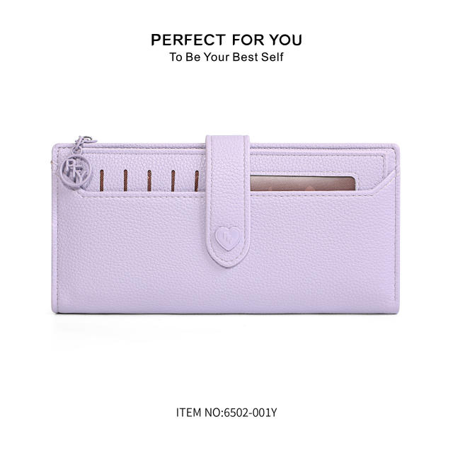 Women's Long Zipper Wallet PU leather Large Capacity Multi-Card wallet