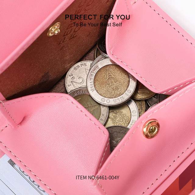Hot Purse Ins Women's Fashion All-match Letter Small Purse Large Capacity Coin Purse Three-fold Wallet
