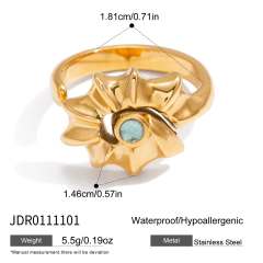 Summer holiday beach style stainless steel rings