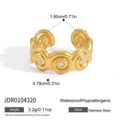 Summer holiday beach style stainless steel rings