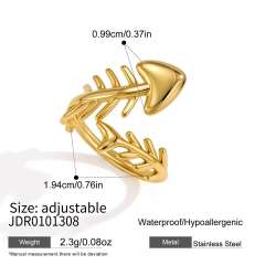 Summer holiday beach style stainless steel rings