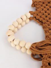 New Cotton Rope Hand-Woven Handbag for Seaside Vacation