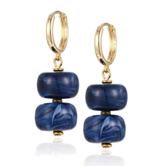 Hot-Selling Multi-Color Exaggerated Resin Earrings