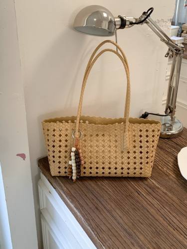 Summer hollow out colorful tote bag beach bag