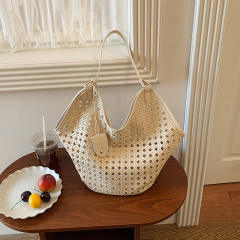 Unique Hollow-Out Woven Tote Bag 2026 New Model Shoulder Underarm Bag