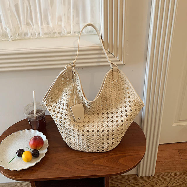 Unique Hollow-Out Woven Tote Bag 2026 New Model Shoulder Underarm Bag